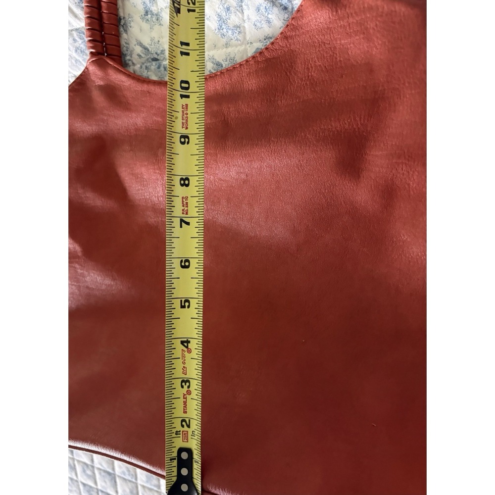 Antik Craft Vegan Leather Purse Numerous Compartments Great Autumn Burnt Orange - Picture 13 of 14